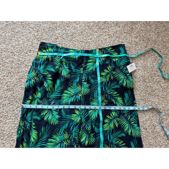 Soft Surroundings Capri Pants, Linen Blend; size XL, Tropical Print, NWT - Picture 6 of 10
